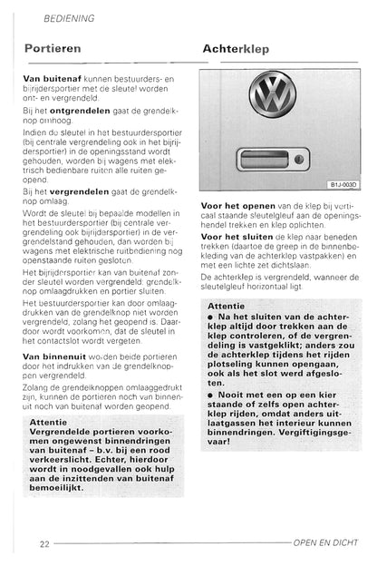 1998-2002 Volkswagen Golf Gebruikershandleiding | Nederlands