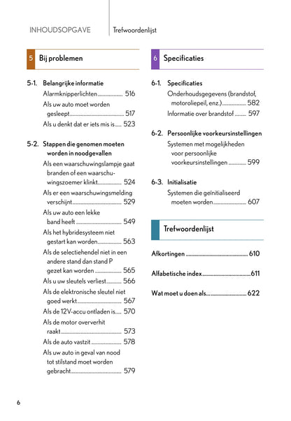 2010-2011 Lexus RX 450h Owner's Manual | Dutch