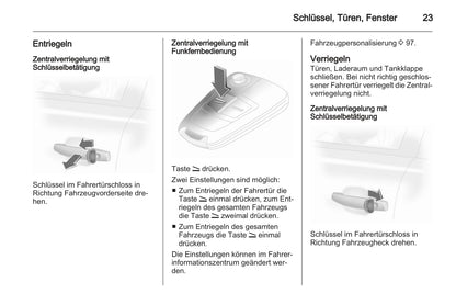 2013 Opel Corsa Owner's Manual | German