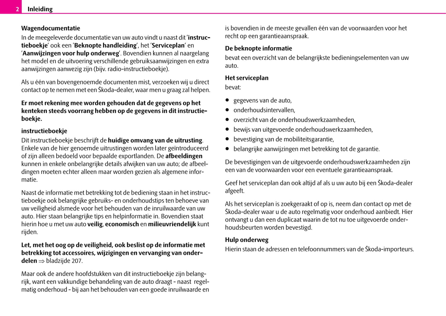 2006-2008 Skoda Superb Bedienungsanleitung | Niederländisch