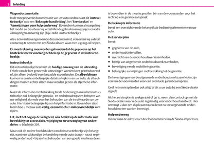 2006-2008 Skoda Superb Bedienungsanleitung | Niederländisch