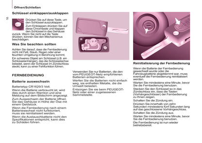 2011-2012 Peugeot Partner Owner's Manual | German