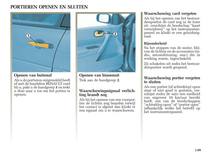 2005-2006 Renault Mégane Grandtour Owner's Manual | Dutch