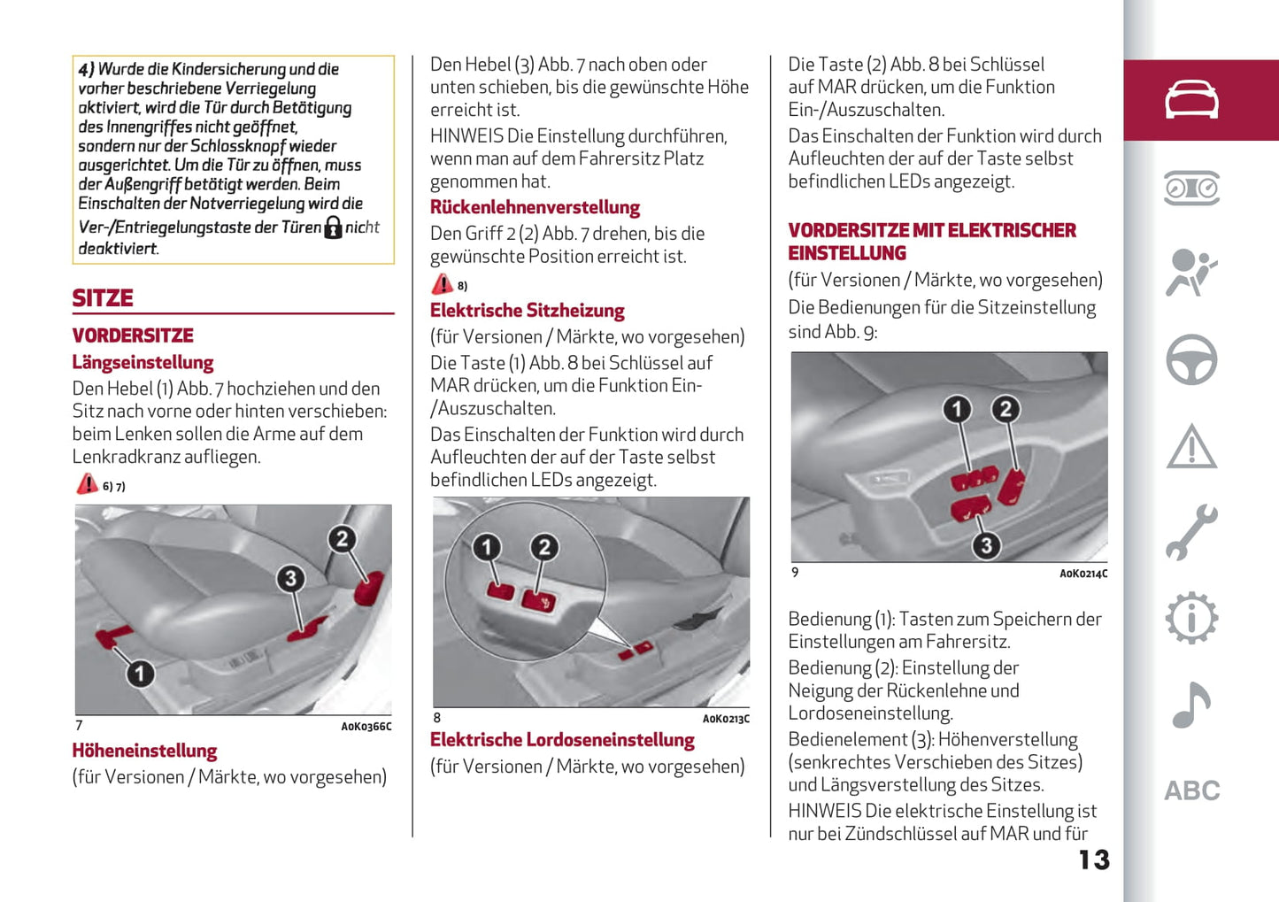 2016-2021 Alfa Romeo Giulietta Owner's Manual | German