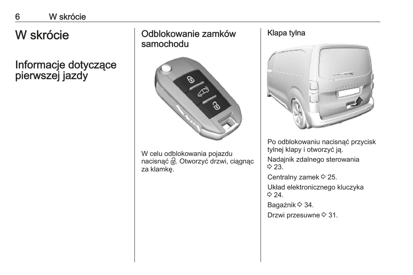 2020-2021 Opel Zafira Life Bedienungsanleitung | Polnisch