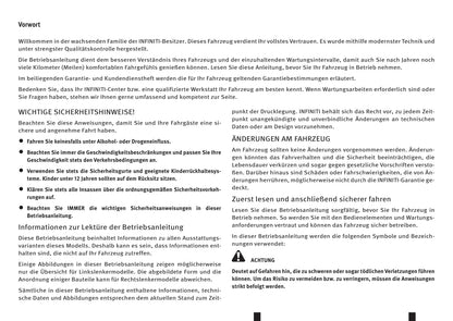 2016-2017 Infiniti Q60 Owner's Manual | German