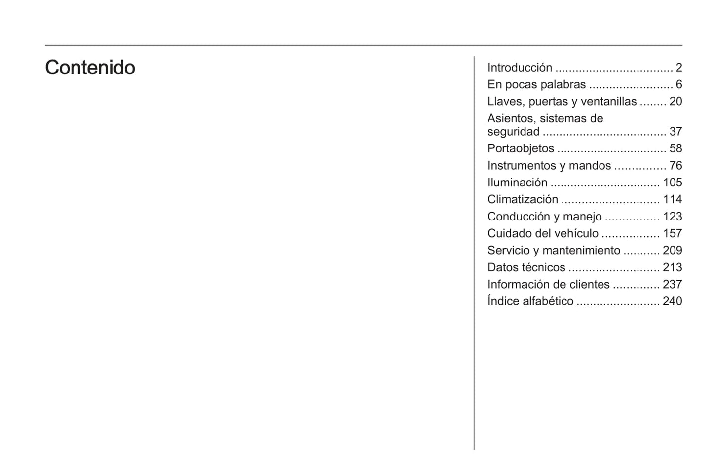 2013-2014 Opel Corsa Owner's Manual | Spanish