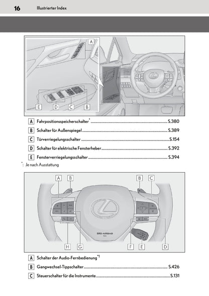2019-2020 Lexus RX 450h/RX 450hL Bedienungsanleitung | Deutsch