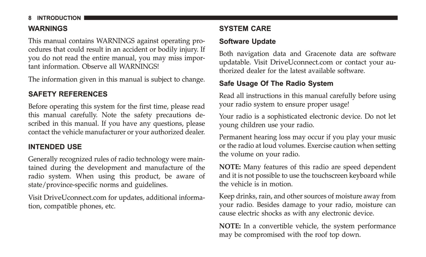 Radio 430 / 430N Supplement Owner's Manual