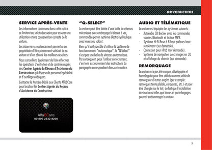2008 Alfa Romeo 8C Owner's Manual | French