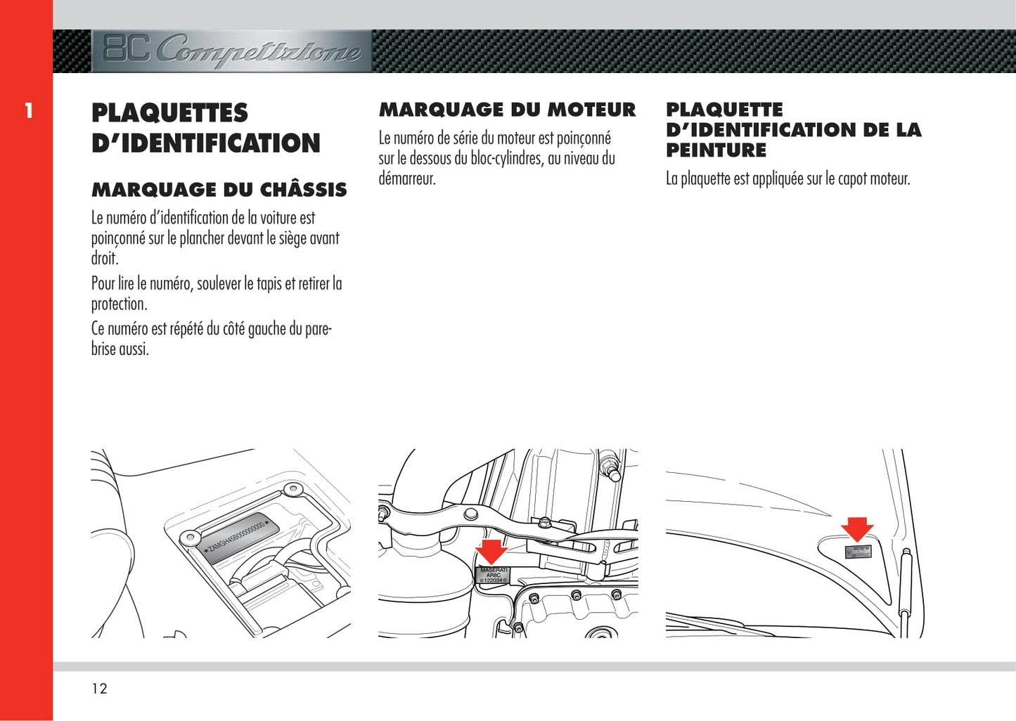 2008 Alfa Romeo 8C Owner's Manual | French
