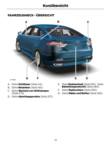 2014-2015 Ford Mondeo Manuel du propriétaire | Allemand