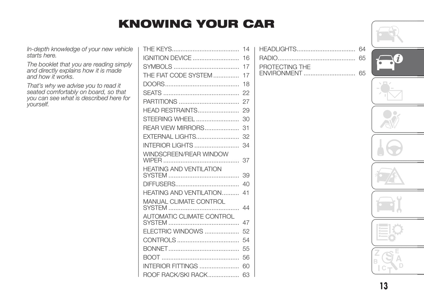 2016-2017 Fiat Doblò Owner's Manual | English