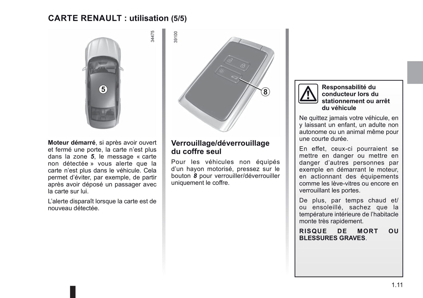 2018-2019 Renault Talisman Bedienungsanleitung | Französisch