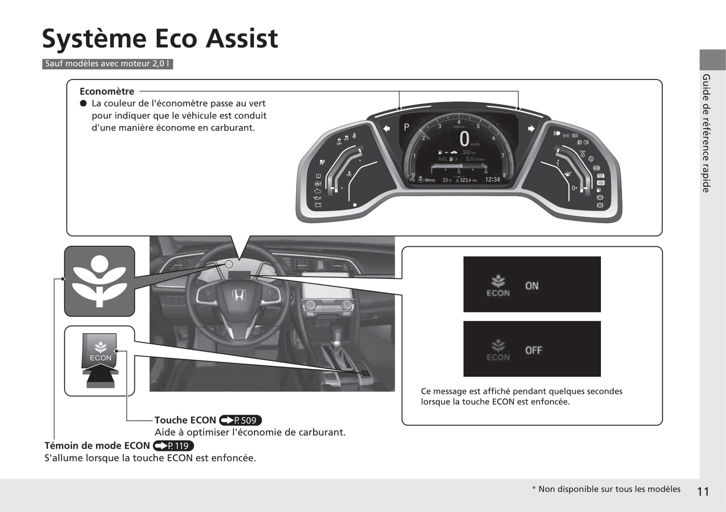 2017-2020 Honda Civic Manuel du propriétaire | Français