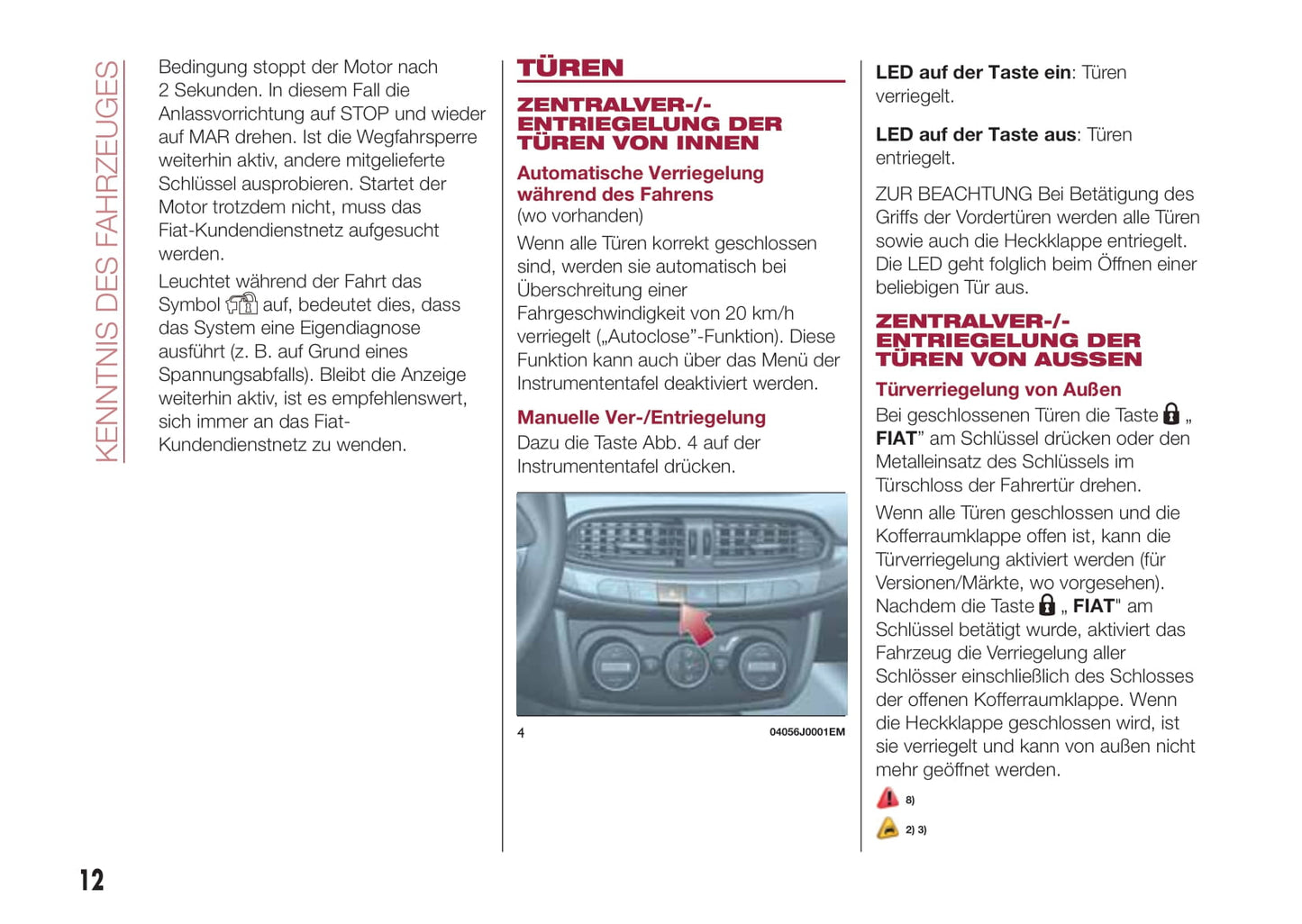2016-2017 Fiat Tipo Gebruikershandleiding | Duits