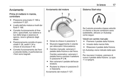 2018-2019 Opel Corsa Owner's Manual | Italian