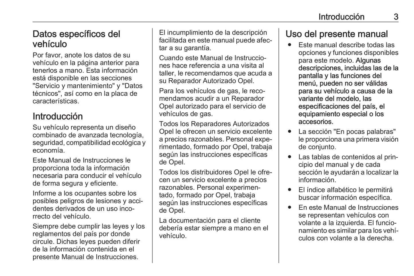 2018-2019 Opel Karl Owner's Manual | Spanish