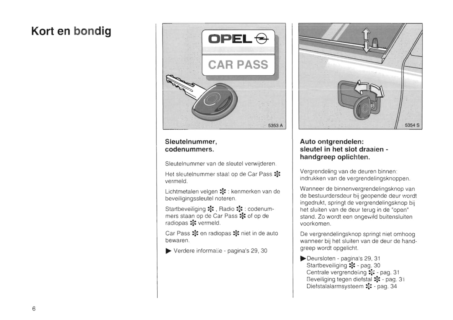 1994-2000 Opel Tigra Gebruikershandleiding | Nederlands