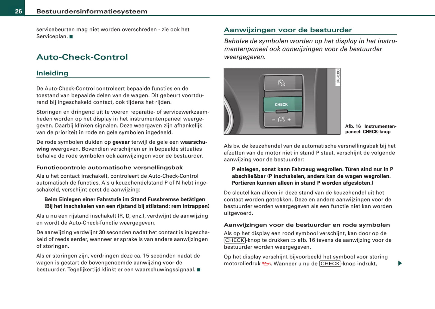 2006-2009 Audi Q7 Owner's Manual | Dutch