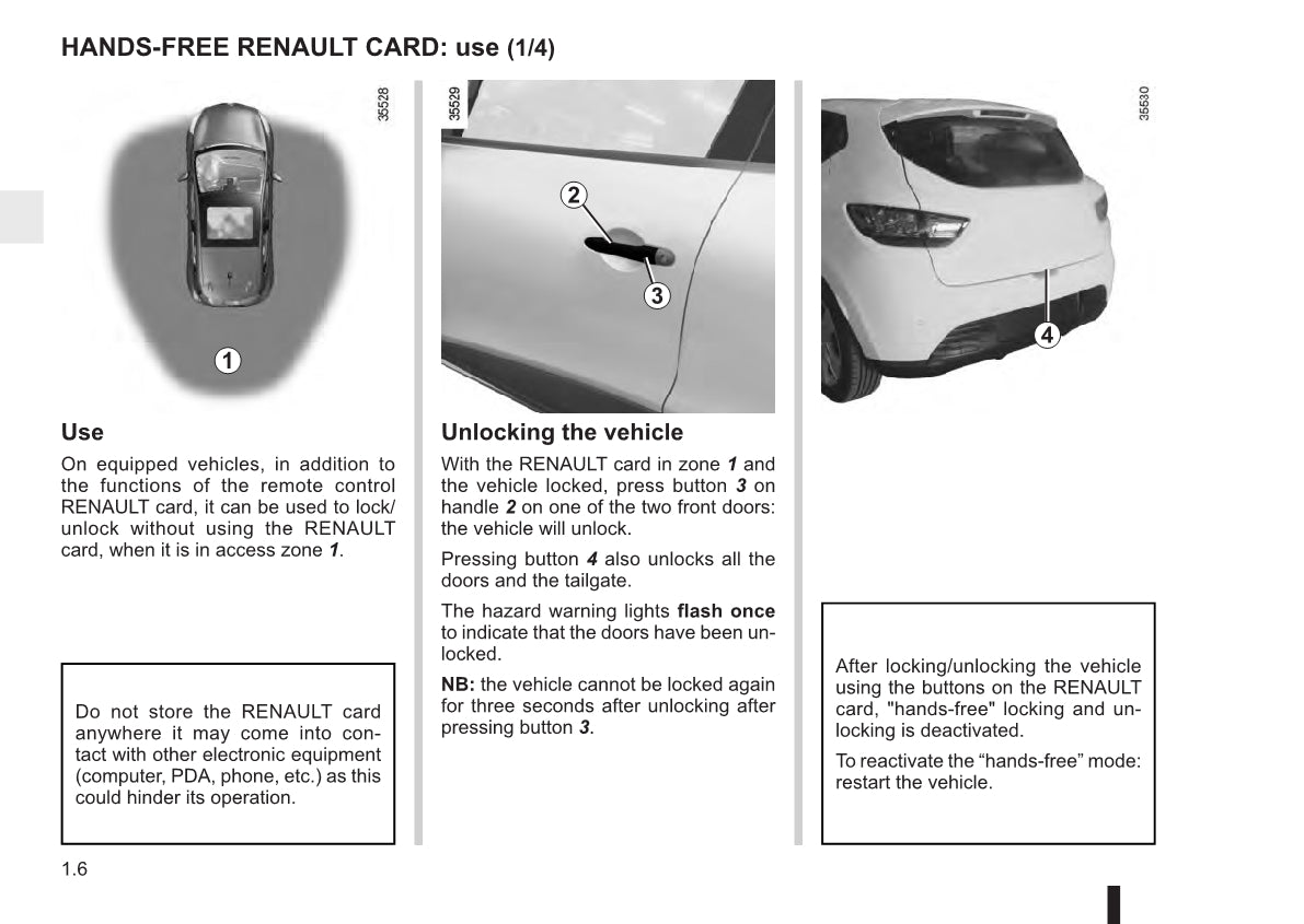 2015-2016 Renault Clio Gebruikershandleiding | Engels