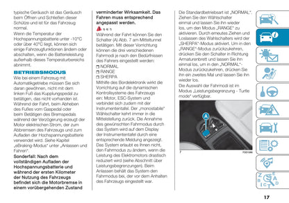 2021-2022 Fiat 500e Owner's Manual | German