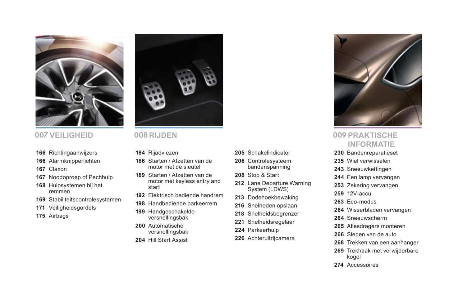 2015-2016 DS Automobiles DS4 Owners Manual | Dutch