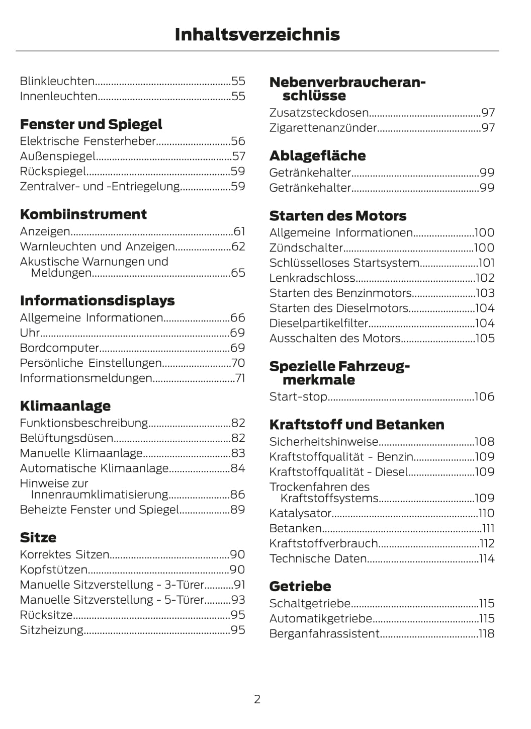 2012-2013 Ford Fiesta Gebruikershandleiding | Duits