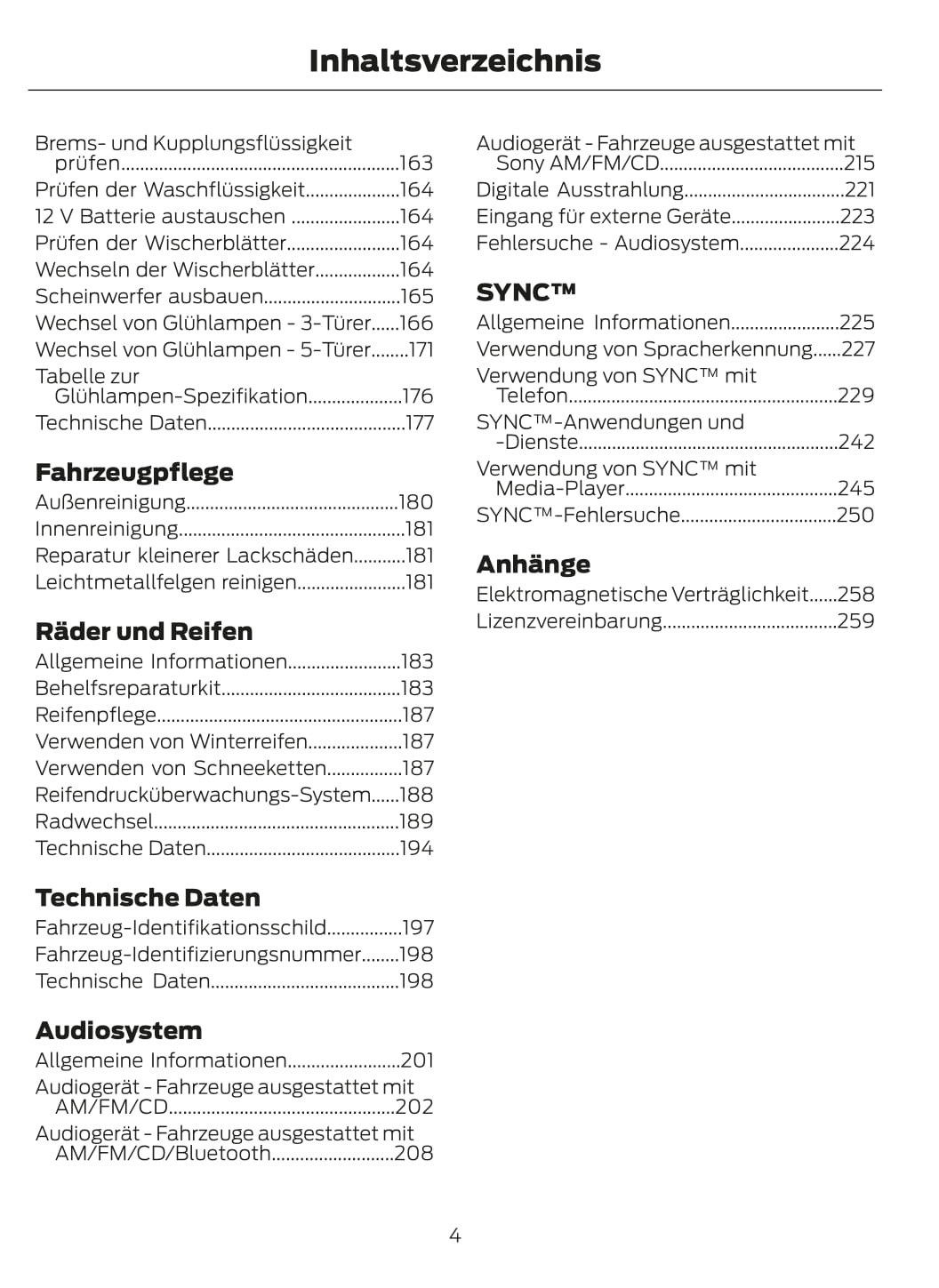 2012-2013 Ford Fiesta Owner's Manual | German