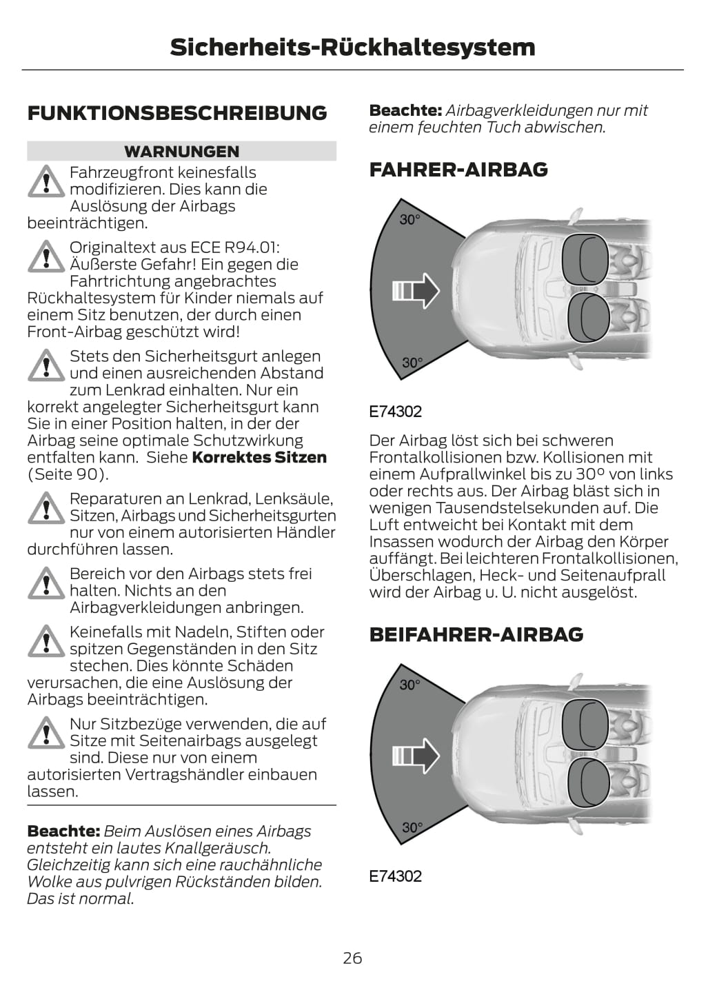 2012-2013 Ford Fiesta Owner's Manual | German