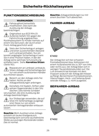 2012-2013 Ford Fiesta Owner's Manual | German