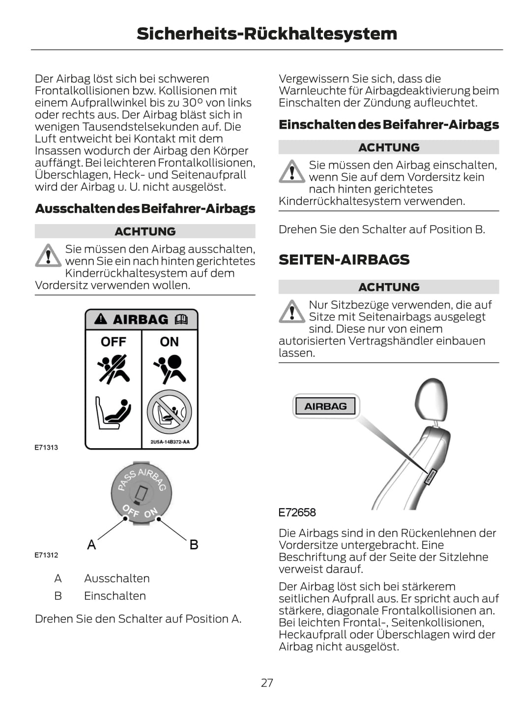 2012-2013 Ford Fiesta Owner's Manual | German