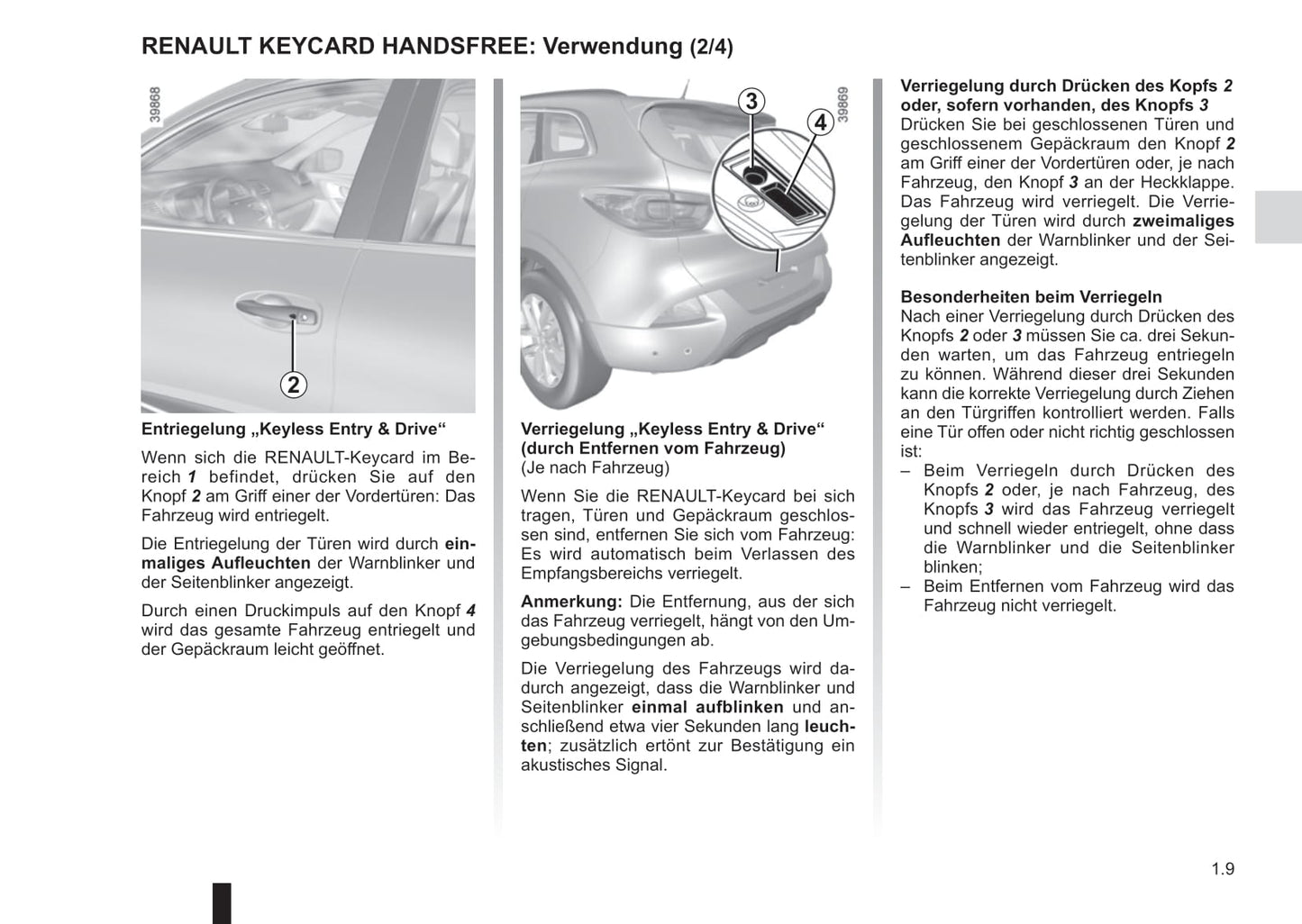 2016-2017 Renault Kadjar Owner's Manual | German