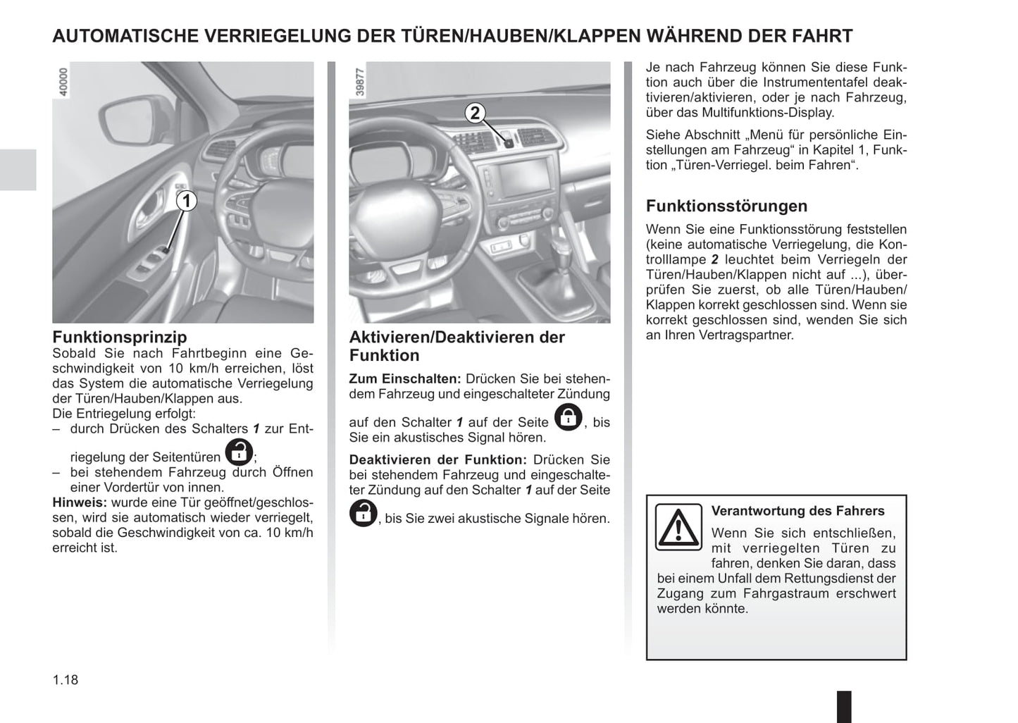2016-2017 Renault Kadjar Owner's Manual | German