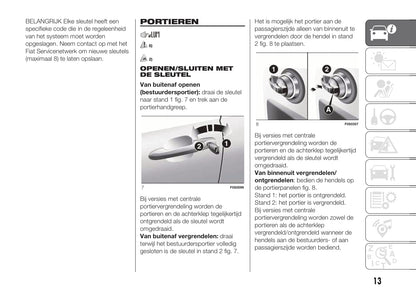 2020-2021 Fiat 500/500C Owner's Manual | Dutch