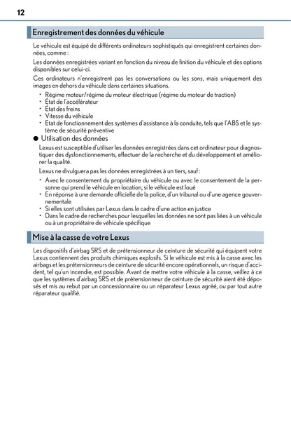 2018-2020 Lexus CT 200h Gebruikershandleiding | Frans