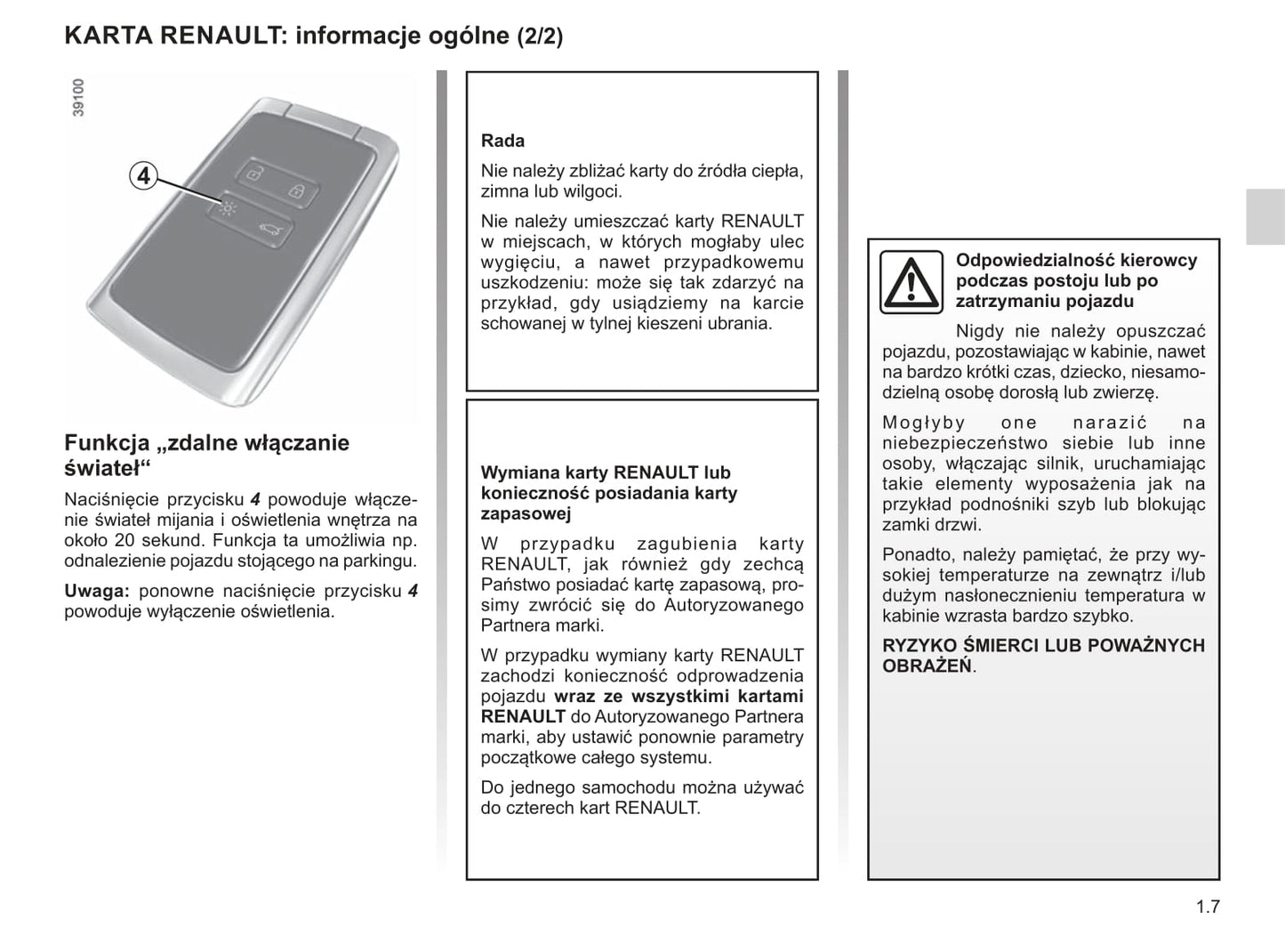 2016-2020 Renault Mégane Manuel du propriétaire | Polonais