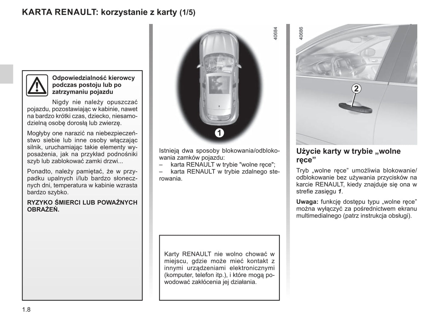 2018-2019 Renault Mégane Bedienungsanleitung | Polnisch