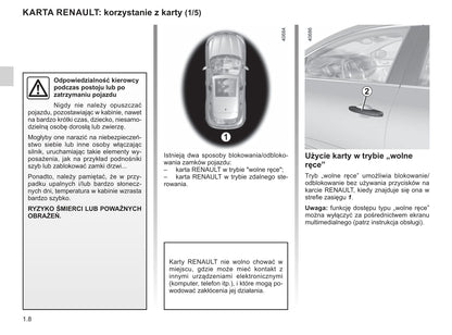 2018-2019 Renault Mégane Owner's Manual | Polish