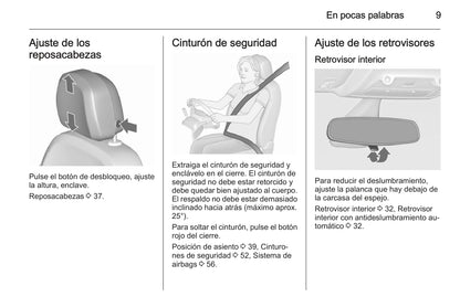 2015 Opel Zafira/Zafira Tourer Owner's Manual | Spanish