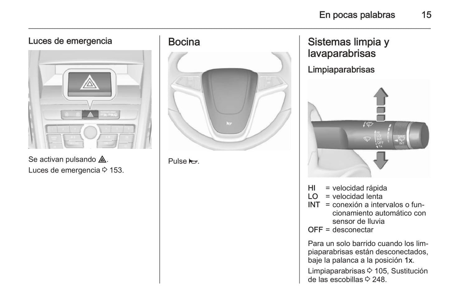 2015 Opel Zafira/Zafira Tourer Gebruikershandleiding | Spaans