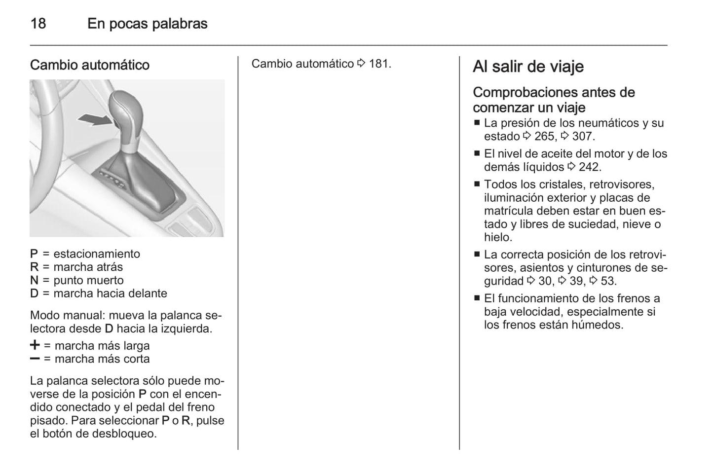 2015 Opel Zafira/Zafira Tourer Owner's Manual | Spanish