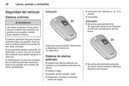 2015 Opel Zafira/Zafira Tourer Owner's Manual | Spanish