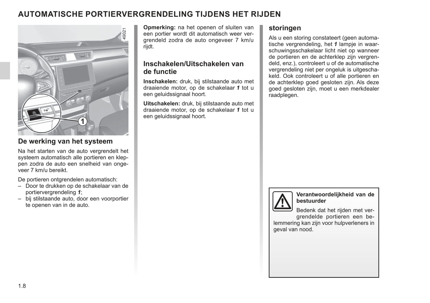 2021 Renault Express Owner's Manual | Dutch