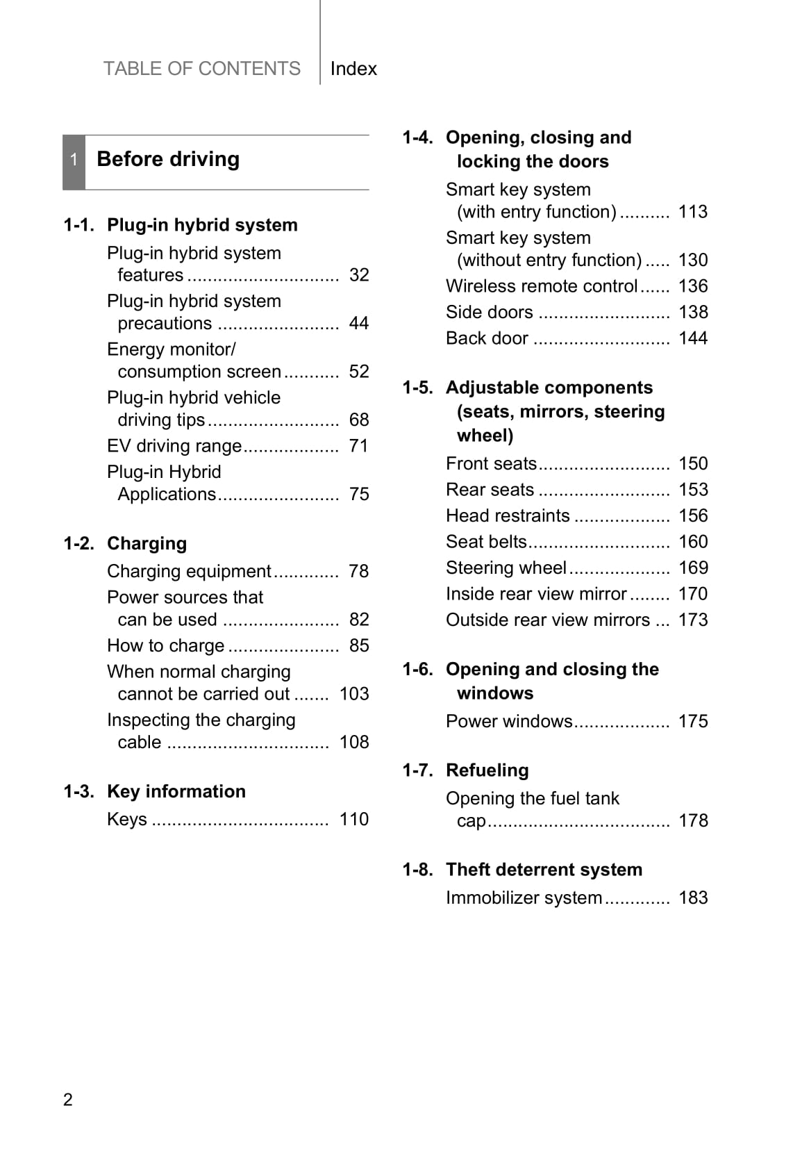 2012-2016 Toyota Prius Manuel du propriétaire | Anglais