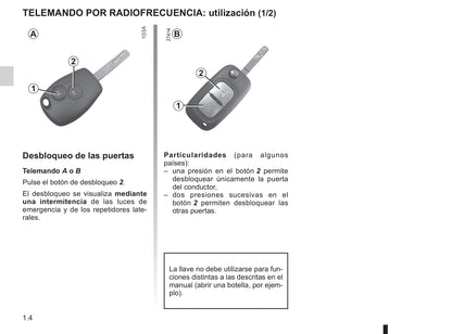 2012-2013 Renault Modus/Grand Modus Owner's Manual | Spanish