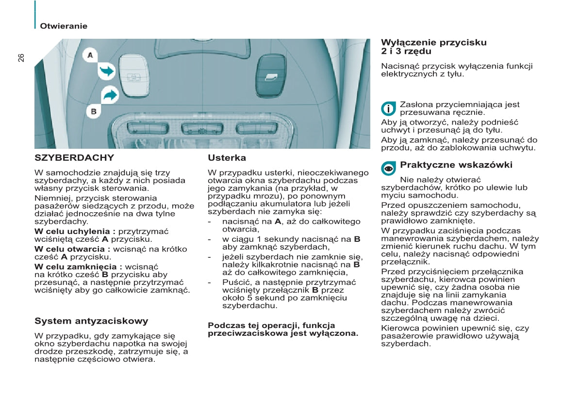 2013-2014 Citroën C8 Owner's Manual | Polish