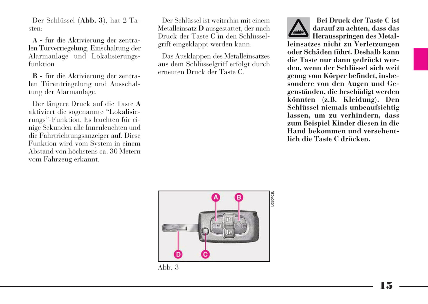 2008-2011 Lancia Phedra Owner's Manual | German