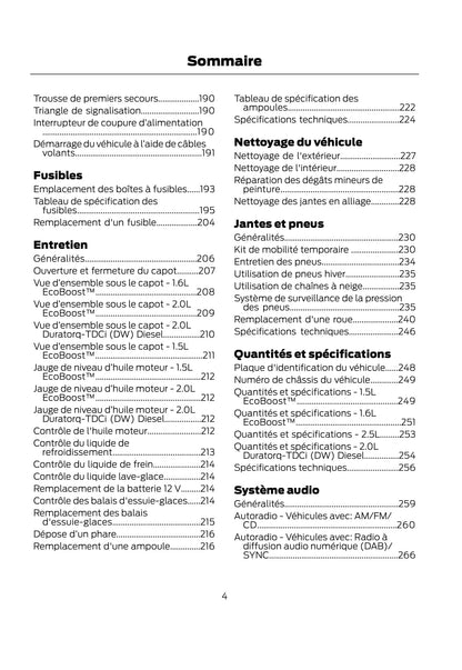 2014-2015 Ford Kuga Manuel du propriétaire | Français