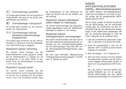 1999-2002 Nissan Primera Gebruikershandleiding | Nederlands